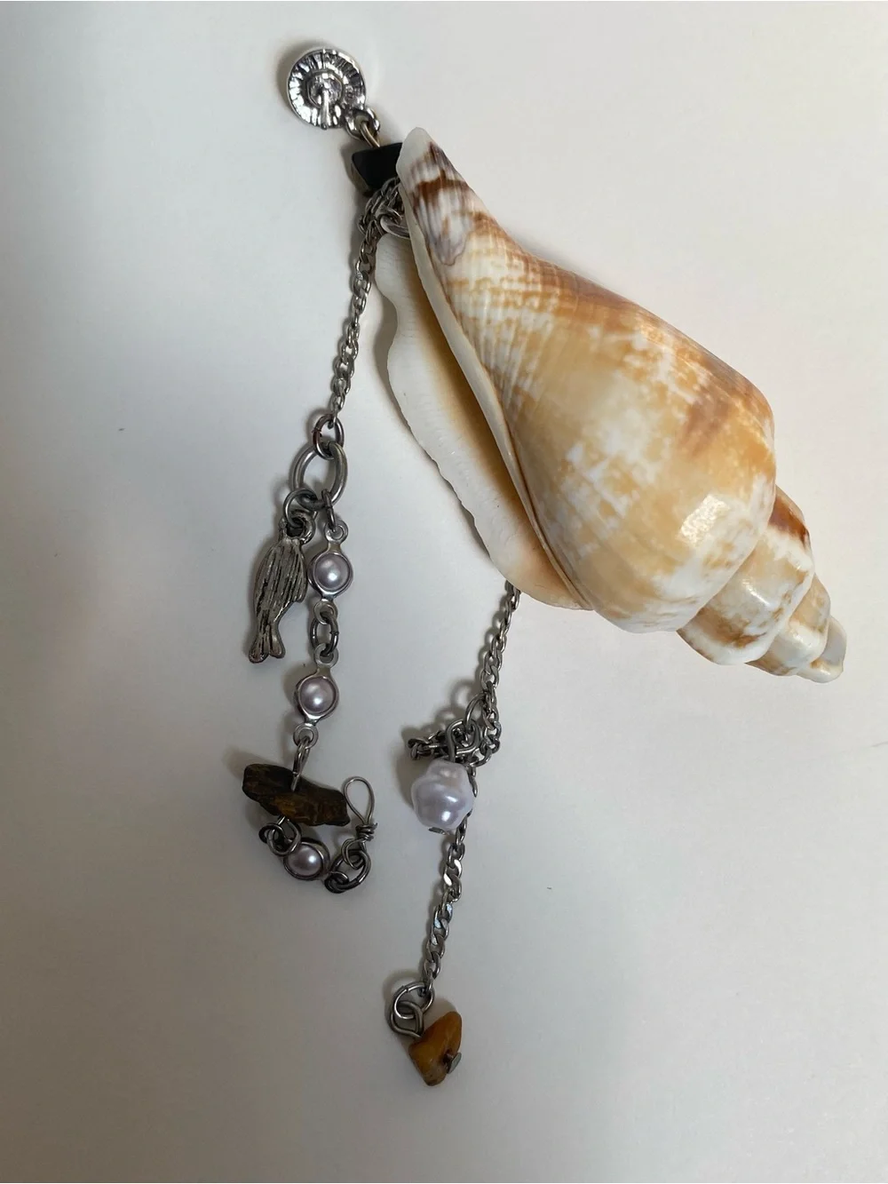 Free People Mis-Match Shell Earrings